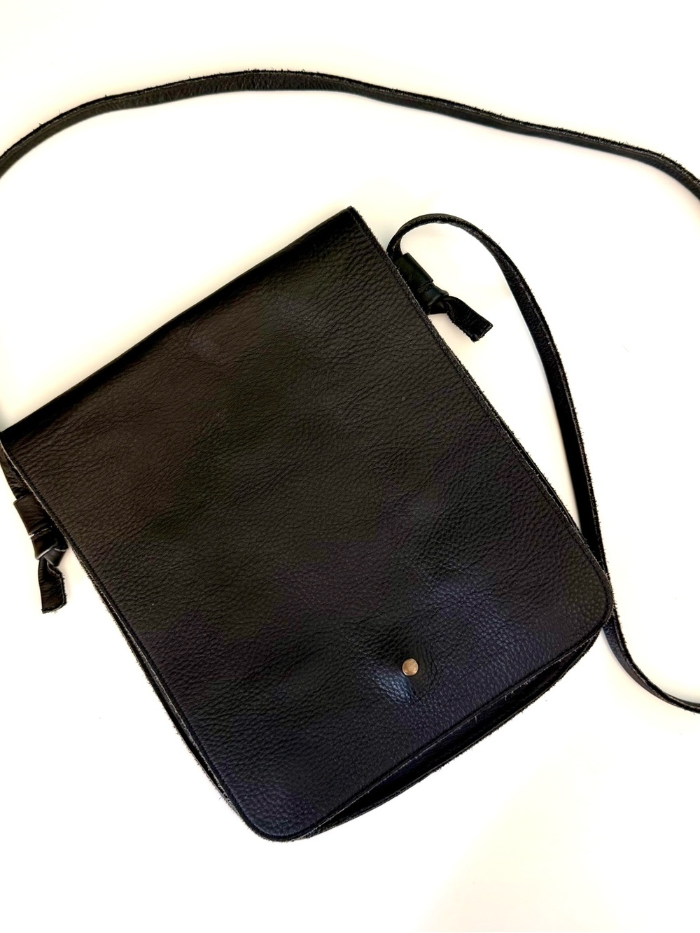 Eileen Fisher Black Leather Crossbody Bag